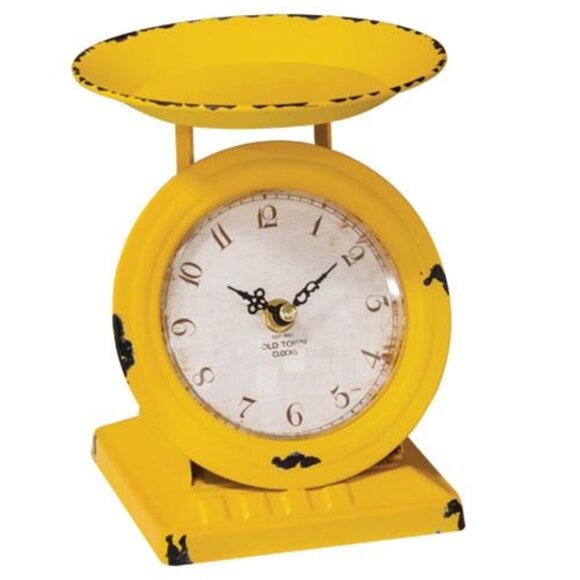 Sunflower Yellow Old Town Scale Clock - Picture 2 of 3